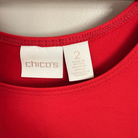 Chicos Microfiber tank Violet Red Size 2 (equivalent 12-14) - Picture 8 of 10